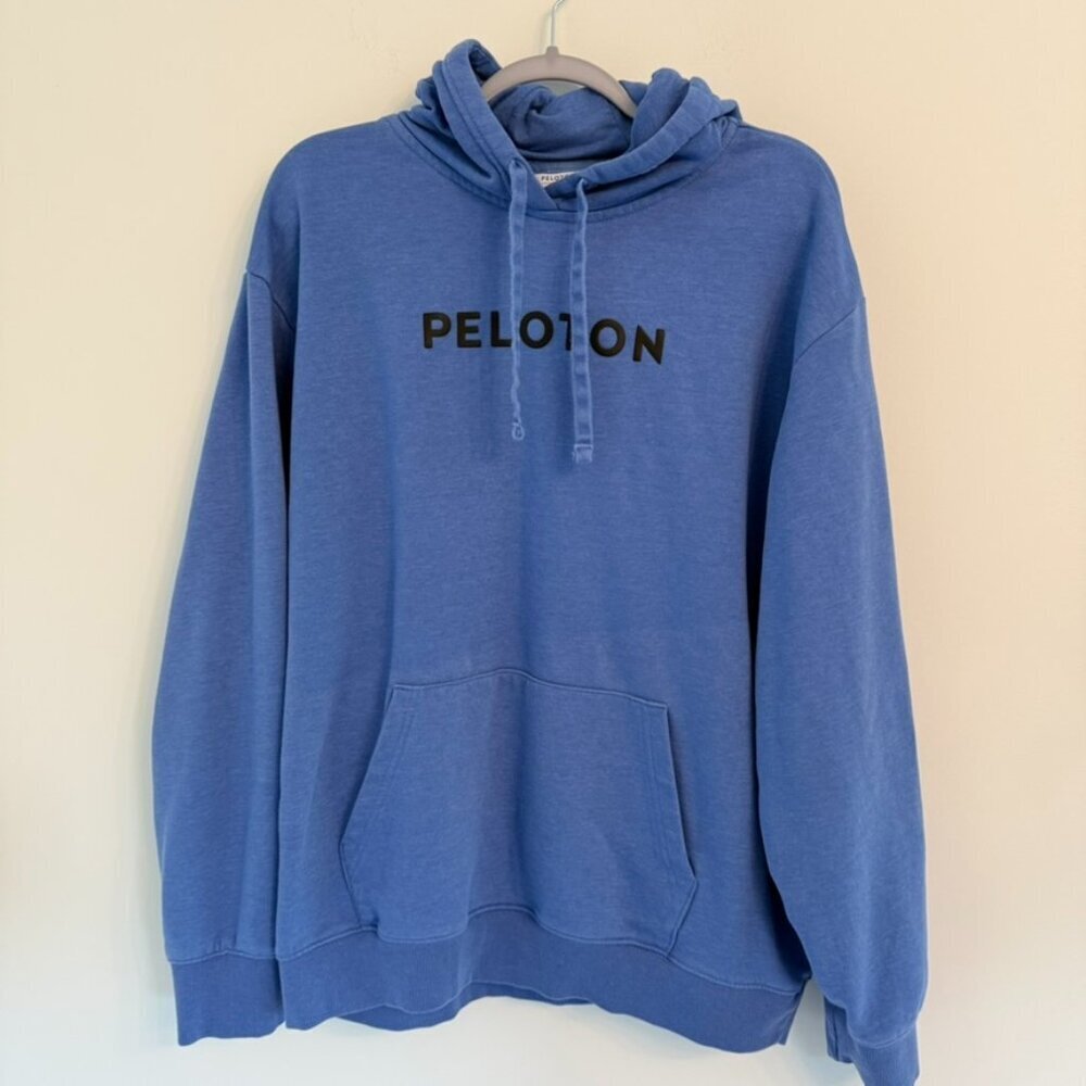 Peloton Logo Hoodie Sweatshirt Blue Unisex XL 💙🏋️‍♂️